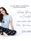 Moon Vibes Cotton Lounge Set – Bio Wash Soft Pajama with Pocket