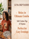 Stylish Bee Design Nightsuit T-Shirt & Pajama Set